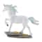 White Unicorn Figurine Blue and White 7.5" x 2.25" x 6.5"